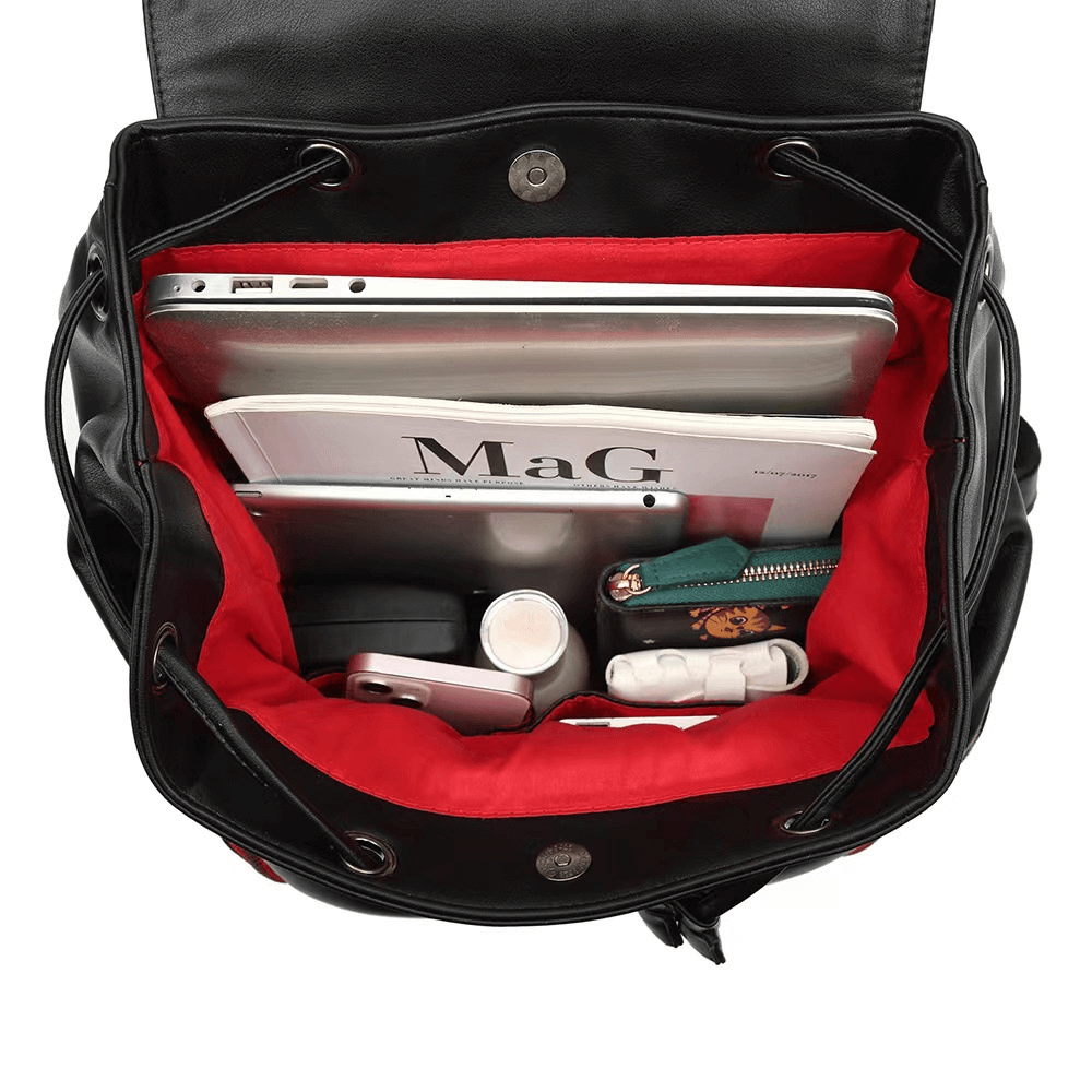 Alternative Style Big Capacity Backpack with Spikes for Men or Women