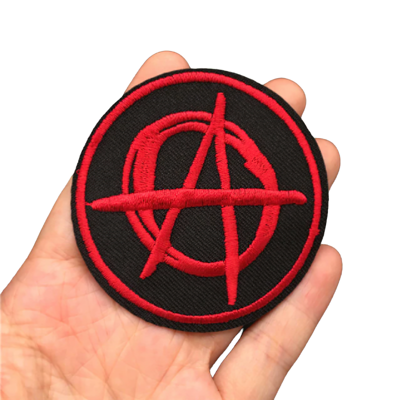 Anarchist Symbol Patch For Clothing / Alternative Fashion Accessory / Rock Symbolism