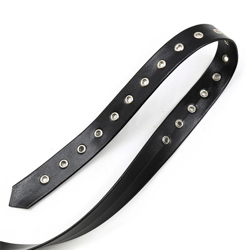 Black Body Chest Strap Harness For Men / Alternative Fashion Adjustable Bondage Suspenders