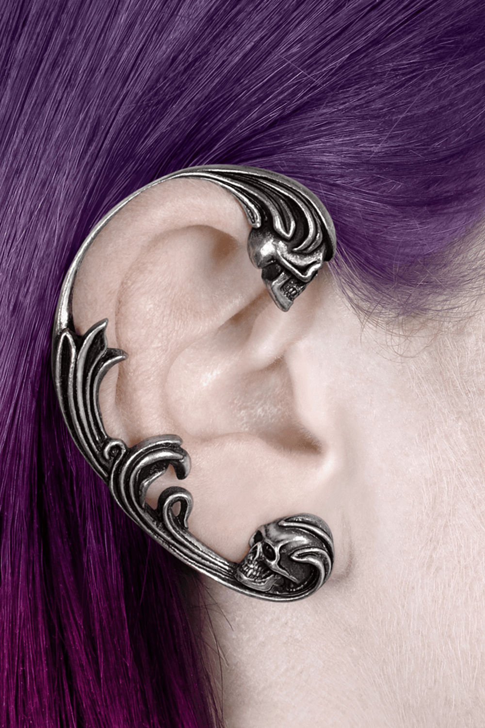 Dece's de Rocaille Skull Ear Wrap for Gothic and Punk Style
