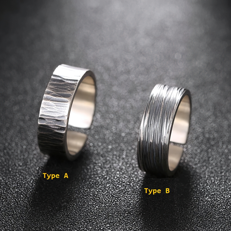 Fashion Retro Couple Rings For Men And Women / Unisex Jewelry Of S999 Sterling Silver
