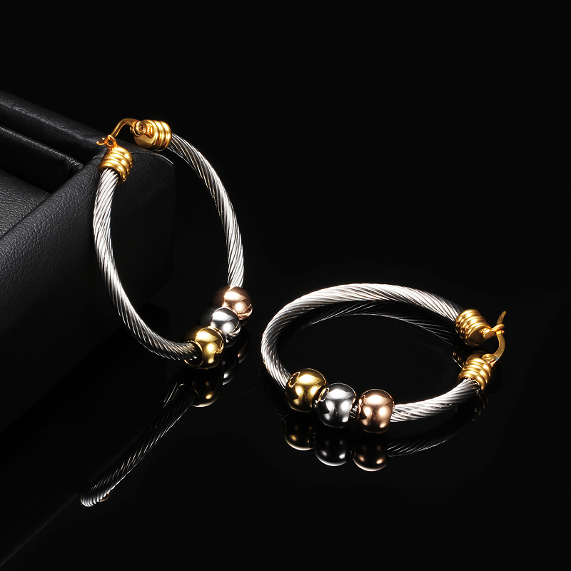 Fashion Stainless Steel Earrings in Silver Colour / Elegant Jevelry for Women