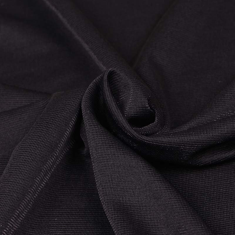 Fashion Women's Transparent Short Sleeve T-shirt / Ladies Black Round Neck T-shirts