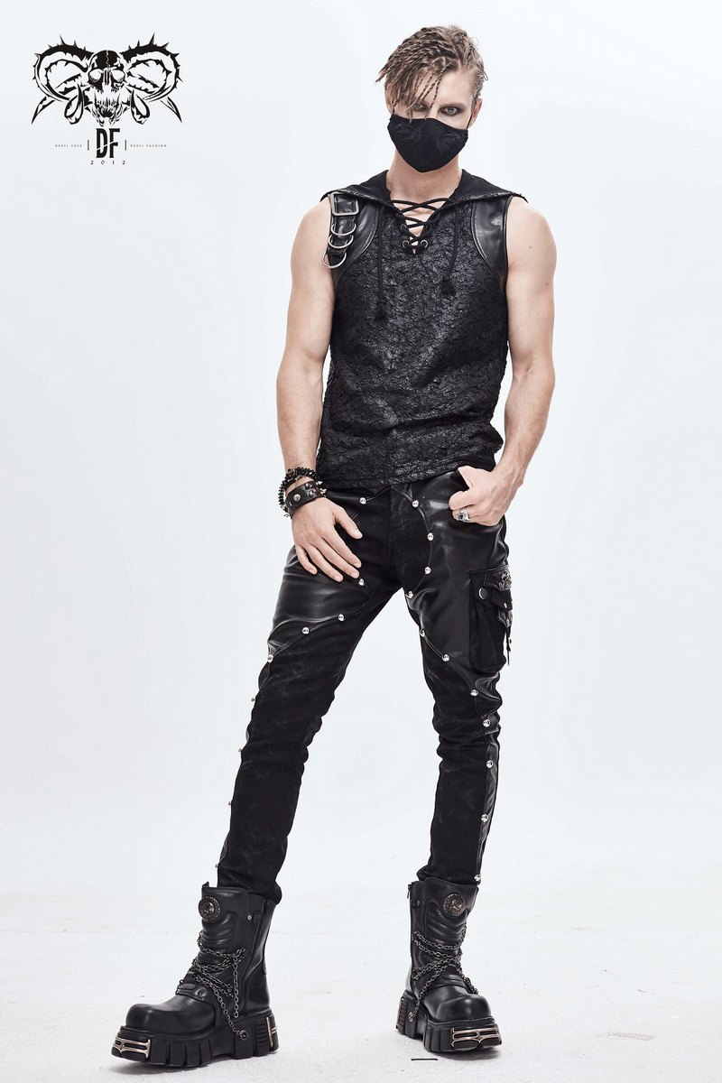 Gothic Black Butterfly Face Mask with Adjustable Elastic Bands