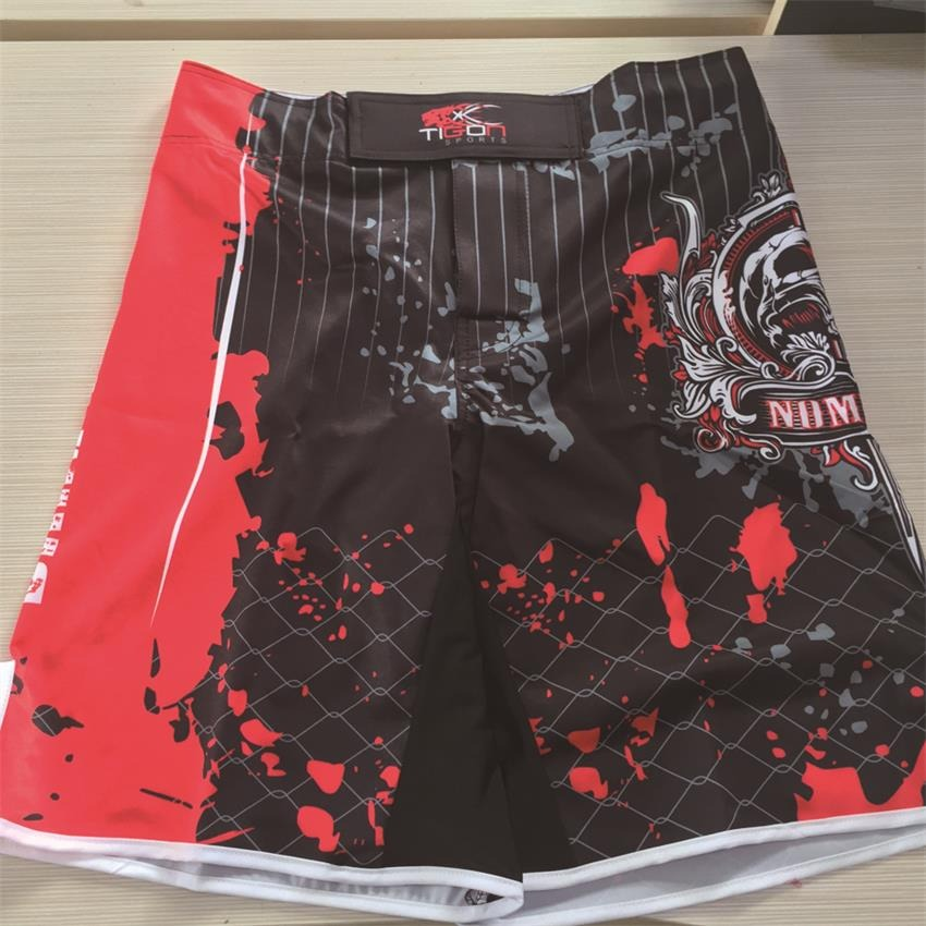 Men's Boxing Shorts with Skull / Fashion Gothic Shorts in Two Color