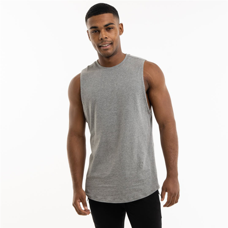 Loose Sleeveless Cotton Tank Top for Men / Alternative Style Gym Clothing
