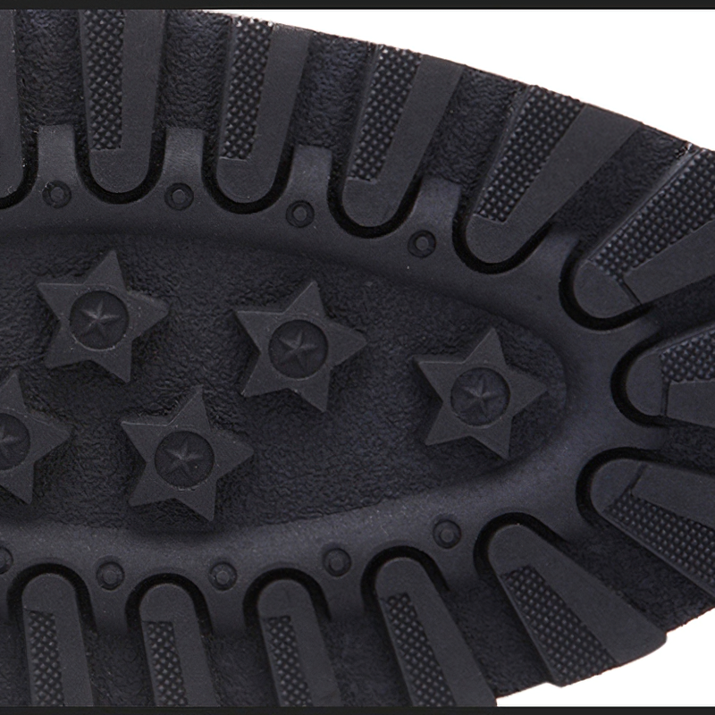 CLEARANCE / Men's PU Leather Motorcycle Black Combat Boots / Goth Shoes