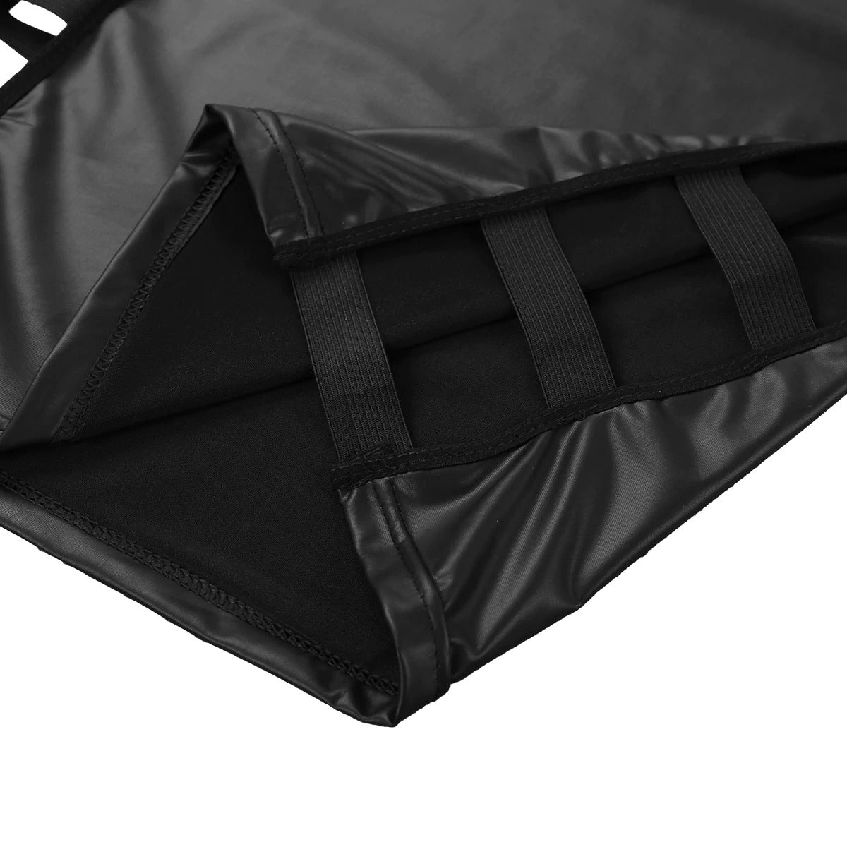 Men's Soft Faux Leather Night Clubwear Costume / Cut Out Elastic Band Fashion Pullover T-shirt Tops