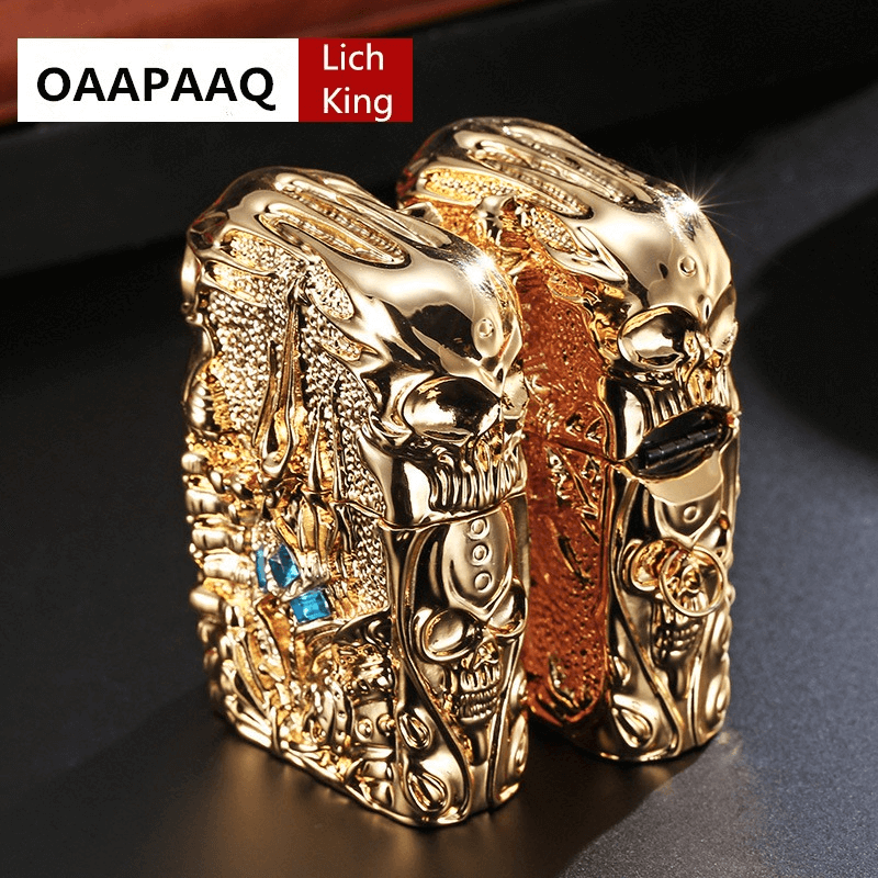 Metal Lighter with World of Warcraft Design / Rock Style Unisex Kerosene Lighter