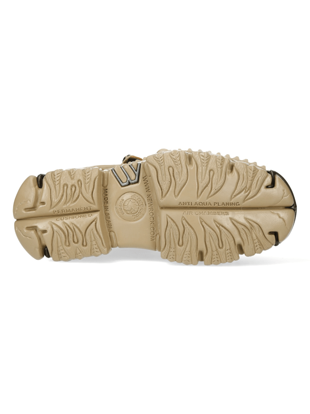 NEW ROCK Men's Punk Rock Ankle Boots with Metallic Accents