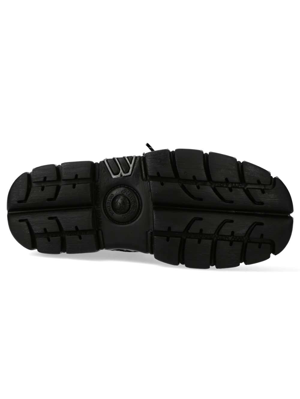 NEW ROCK Men's Urban Textured Scale Black Lace-Up Boots