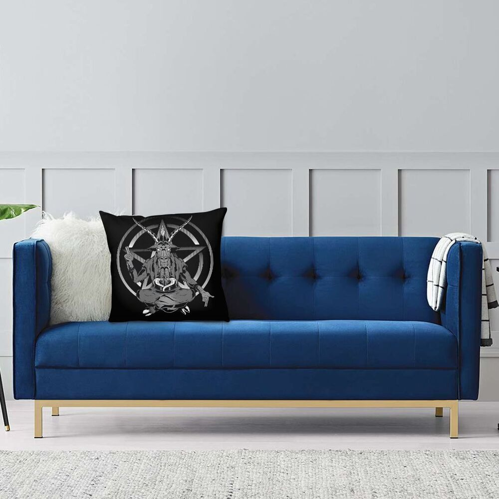 Pillowcover with print Satanic Goat / Decoration Pillow for Sofa with Double-sided Printing #2