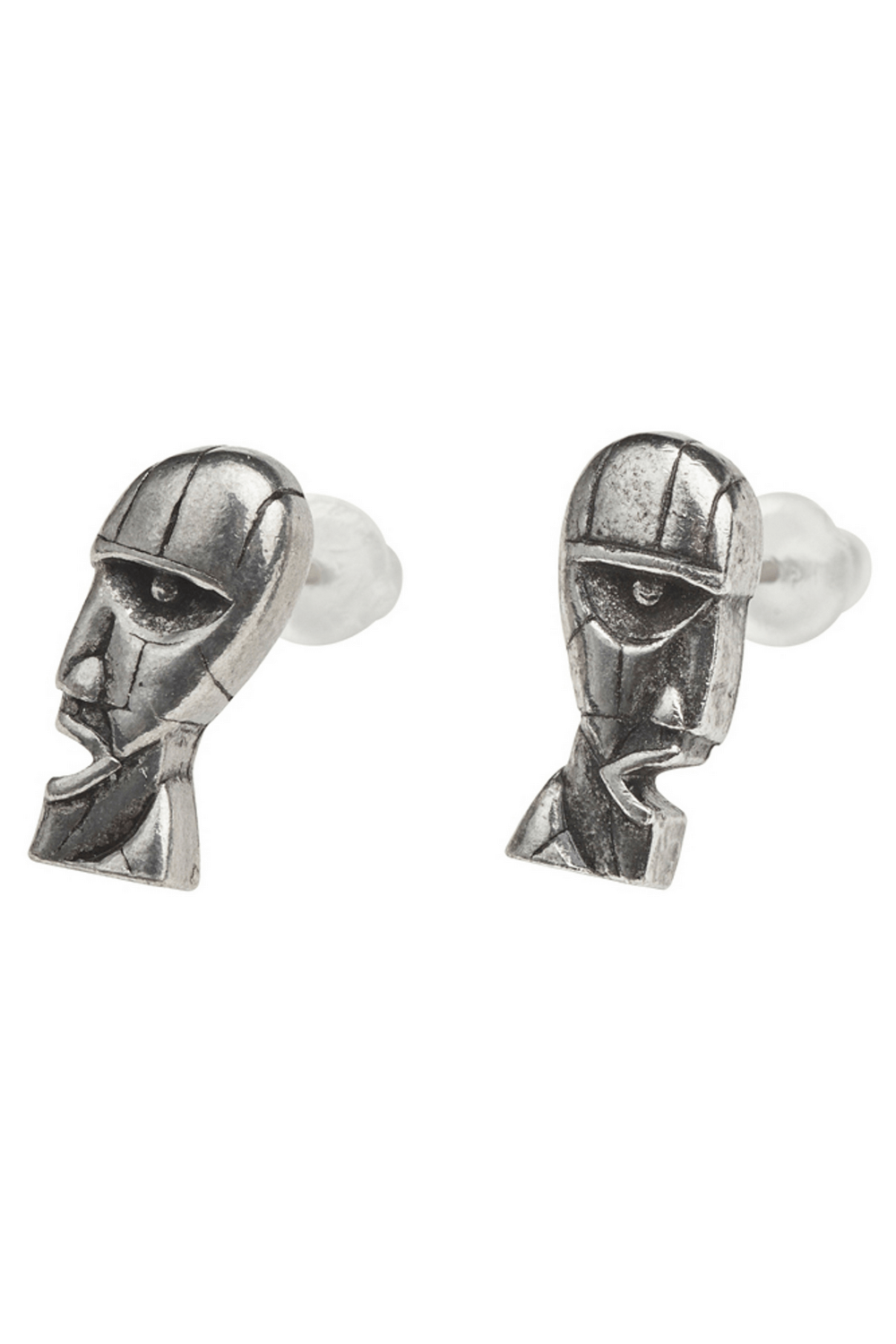Pink Floyd Division Bell English Pewter Stud Earrings