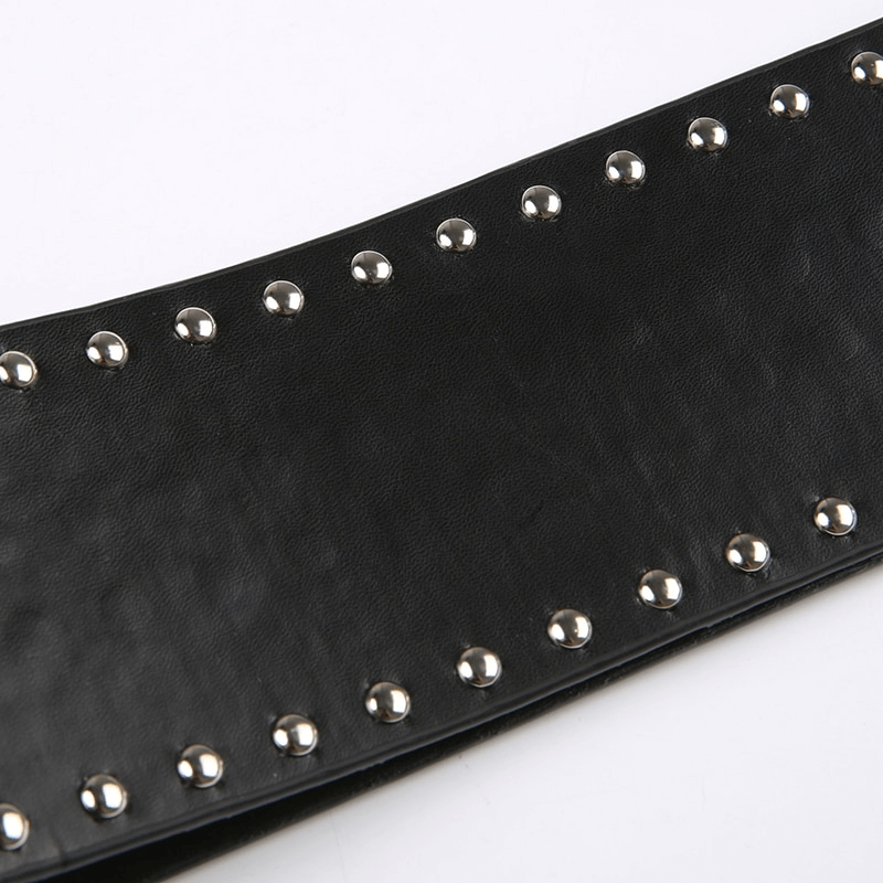 Punk Low Rise Pleated Shorts-Skirts With PU Belt / Vintage Grunge Women's Outfits