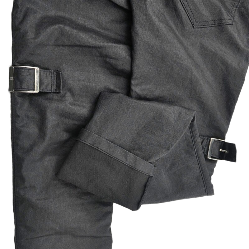 Rock Style Bikers Waterproof Protection Pants / Cool Black Vintage Motorcycle Pants