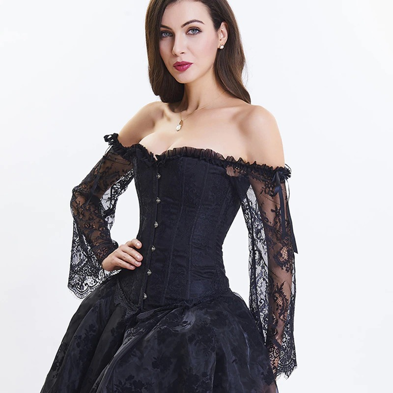 Sexy Lace Women's Corset / Victoriano Steampunk Bustiers Tops / Gothic Ladies Clothes