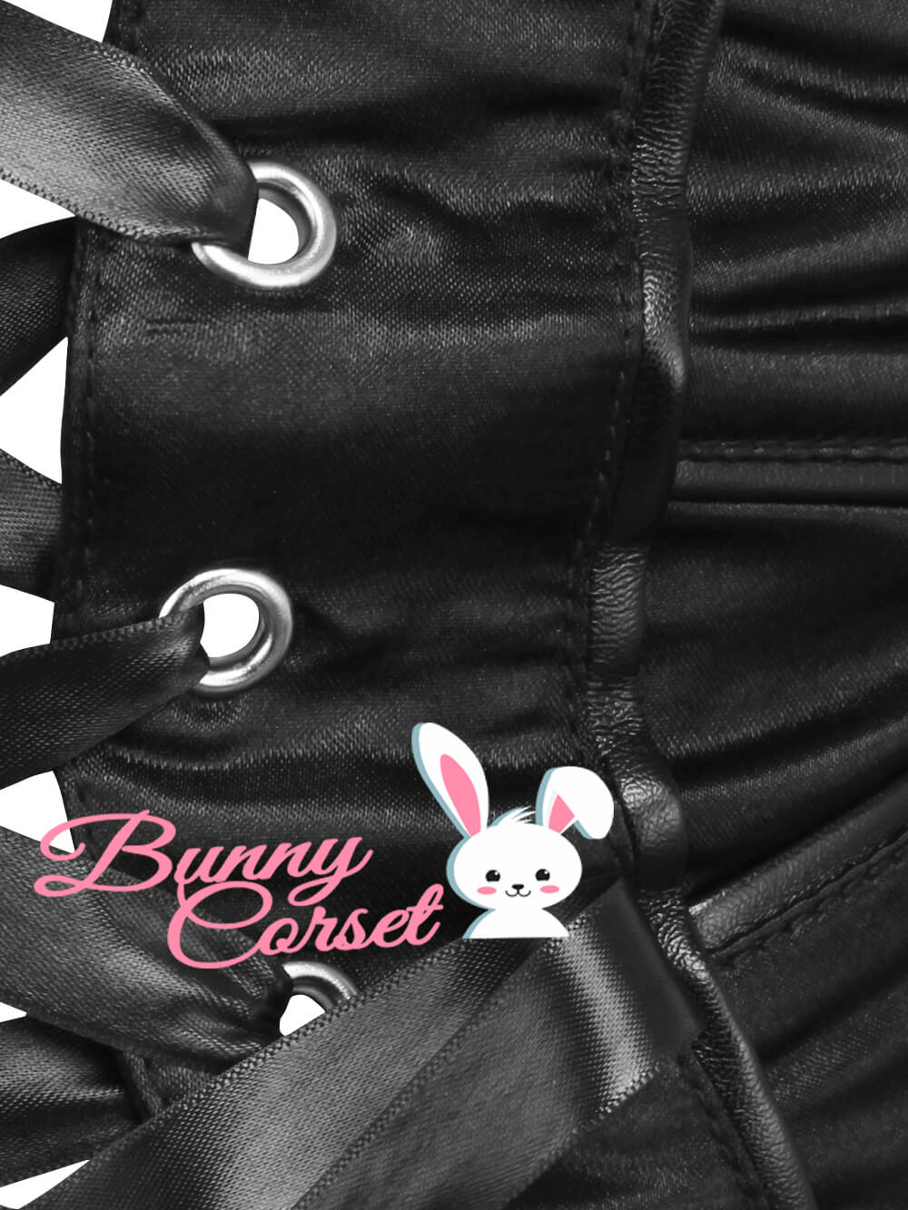 Sleek Black Satin Corset Belt for Stylish Support