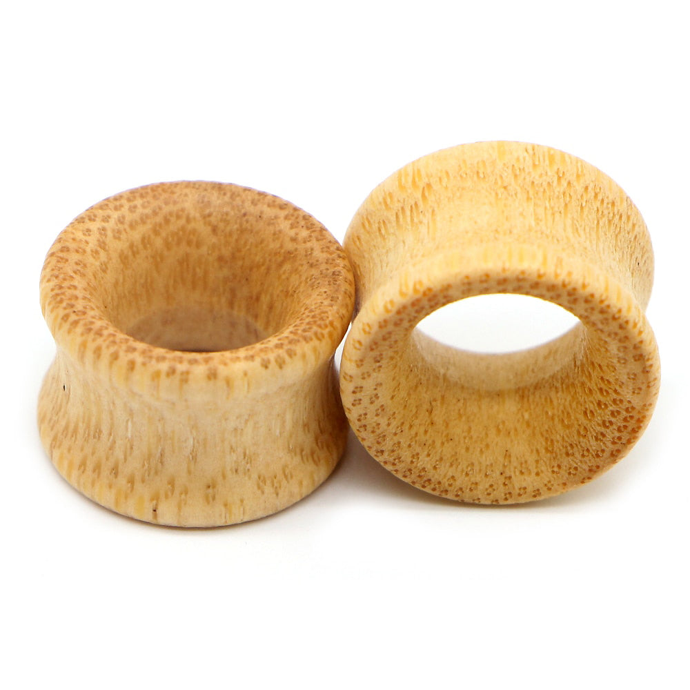 1 PC Bamboo Wood Ear Plugs Jewelry Gauges / Flesh Tunnel Expander with Hollow Bamboo