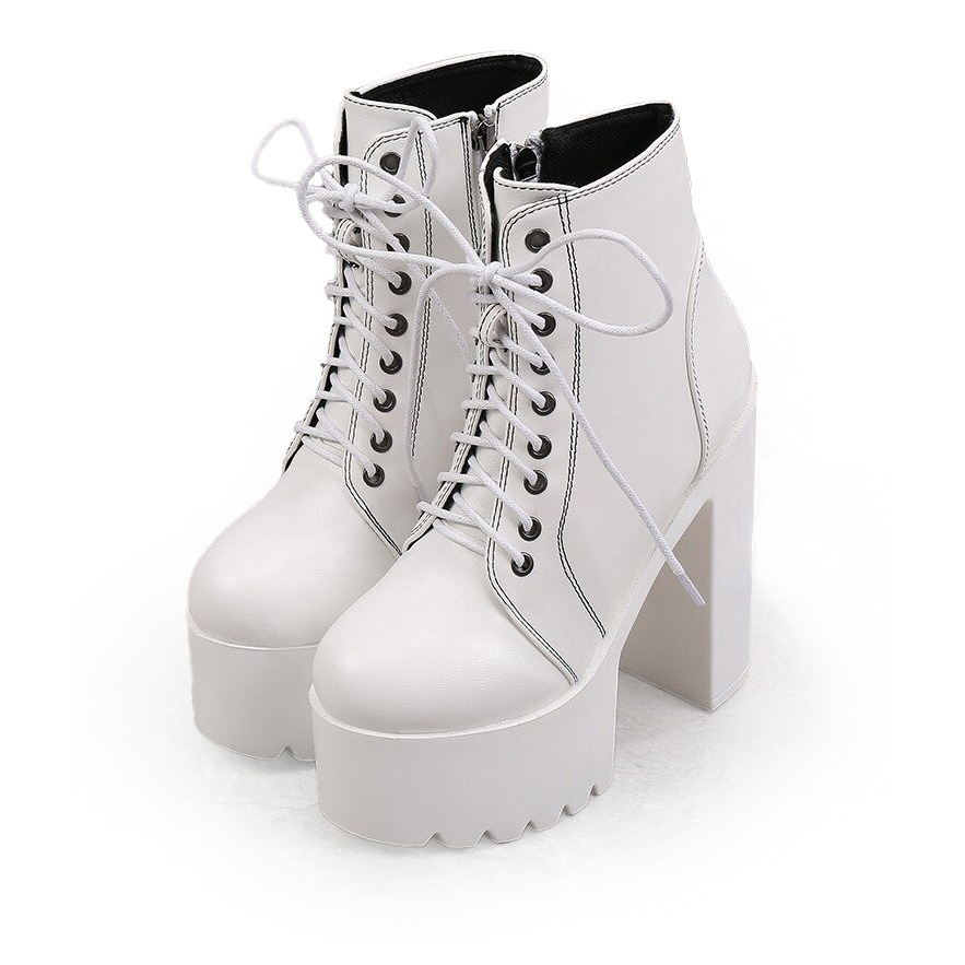 15cm High Heels Ankle Boots / Women's Goth Shoes