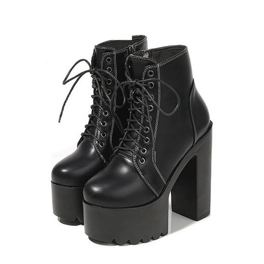 15cm High Heels Ankle Boots / Women's Goth Shoes