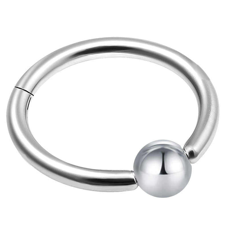 1PC Double Layers Steel Clicker Segment Nose Hoop Rings / Hinged Ear Nose Piercing 2