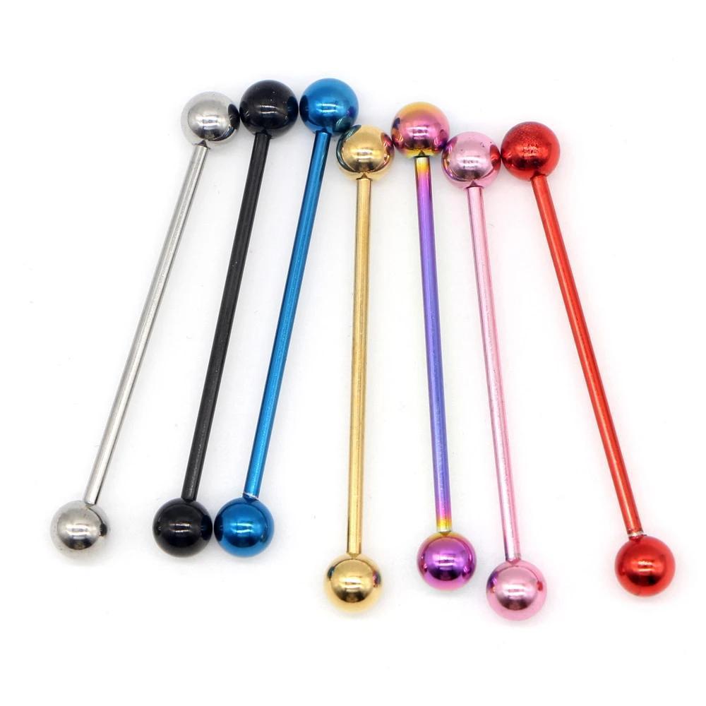 1PC Long Stainless Steel Industrial Piercing / Ear Cartilage Jewelry / Earring Straight Barbell