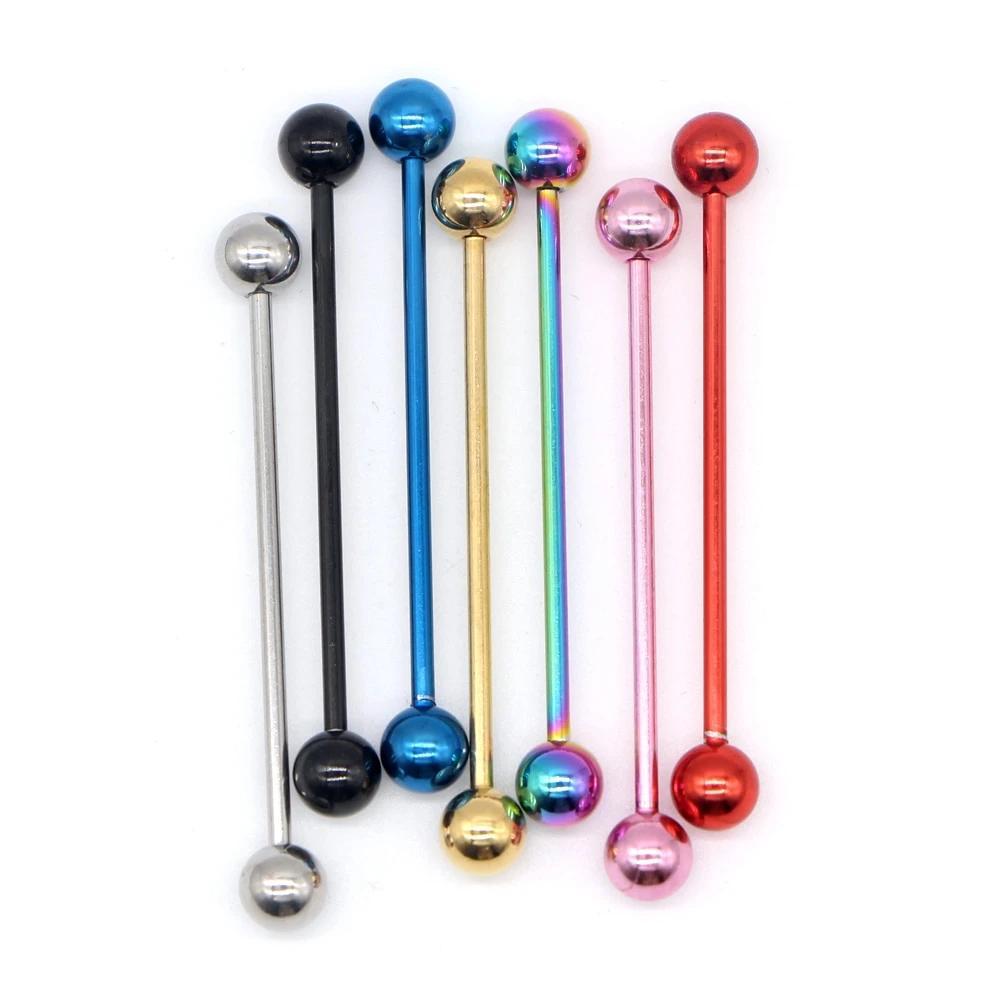 1PC Long Stainless Steel Industrial Piercing / Ear Cartilage Jewelry / Earring Straight Barbell