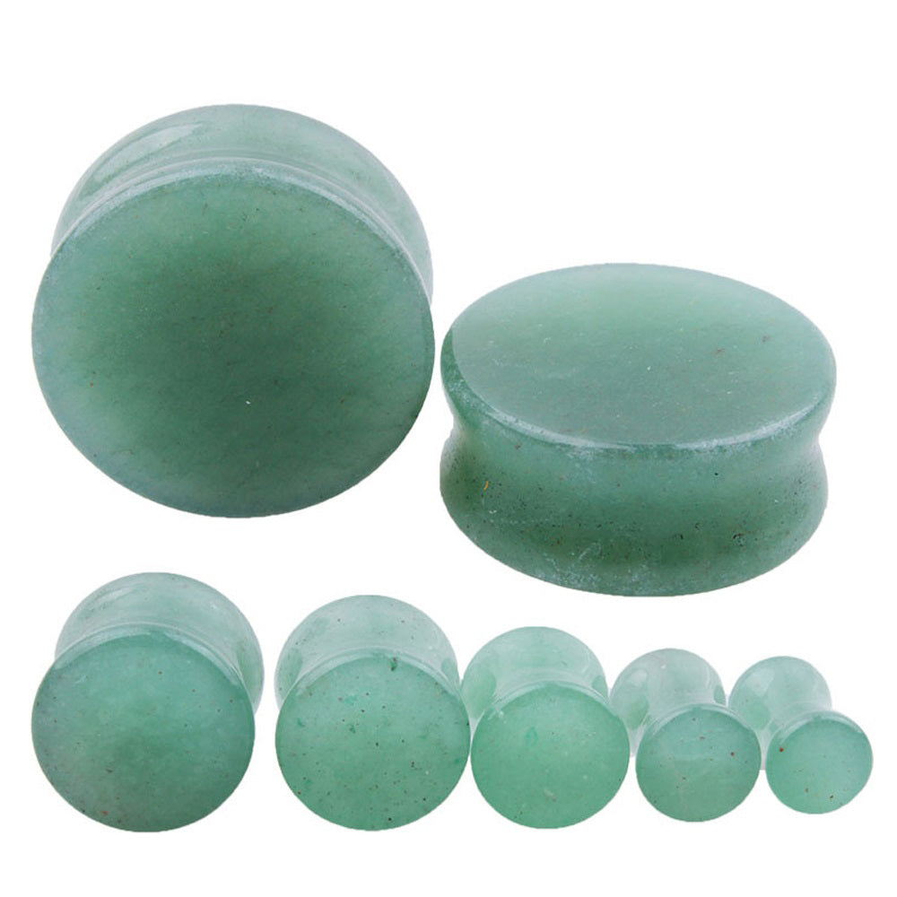 1PC Stone Ear Plugs / Gauges Earrings Flesh Tunnel Piercing / Aventurine Expander Body Jewelry