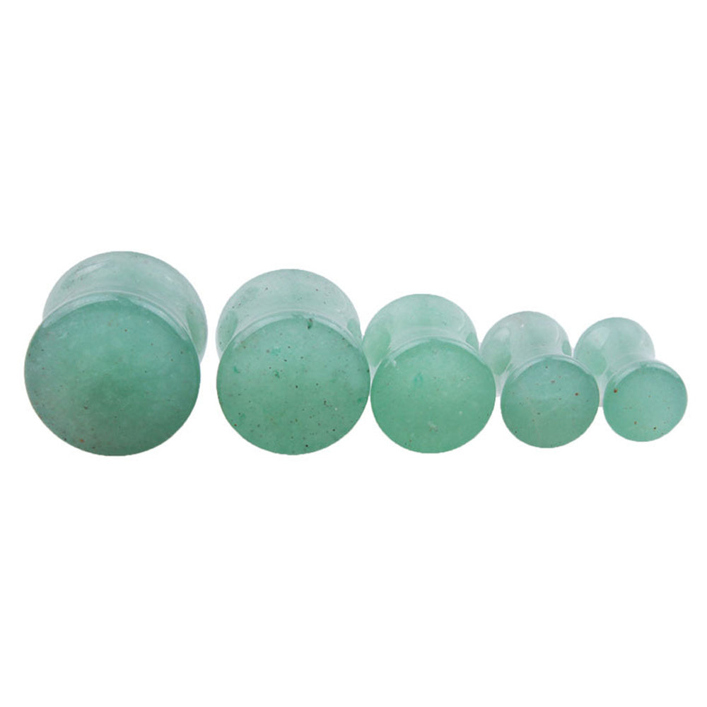 1PC Stone Ear Plugs / Gauges Earrings Flesh Tunnel Piercing / Aventurine Expander Body Jewelry