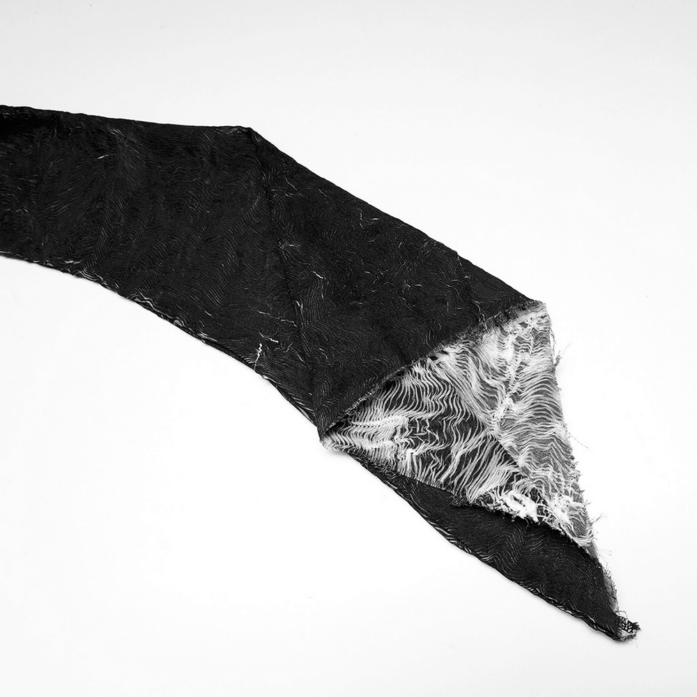 Abstract Marble Gothic Fitted Top with Long Sleeves