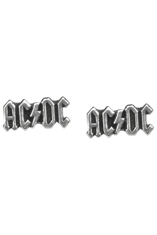 AC/DC Let There Be Rock Lightning Bolt Stud Earrings