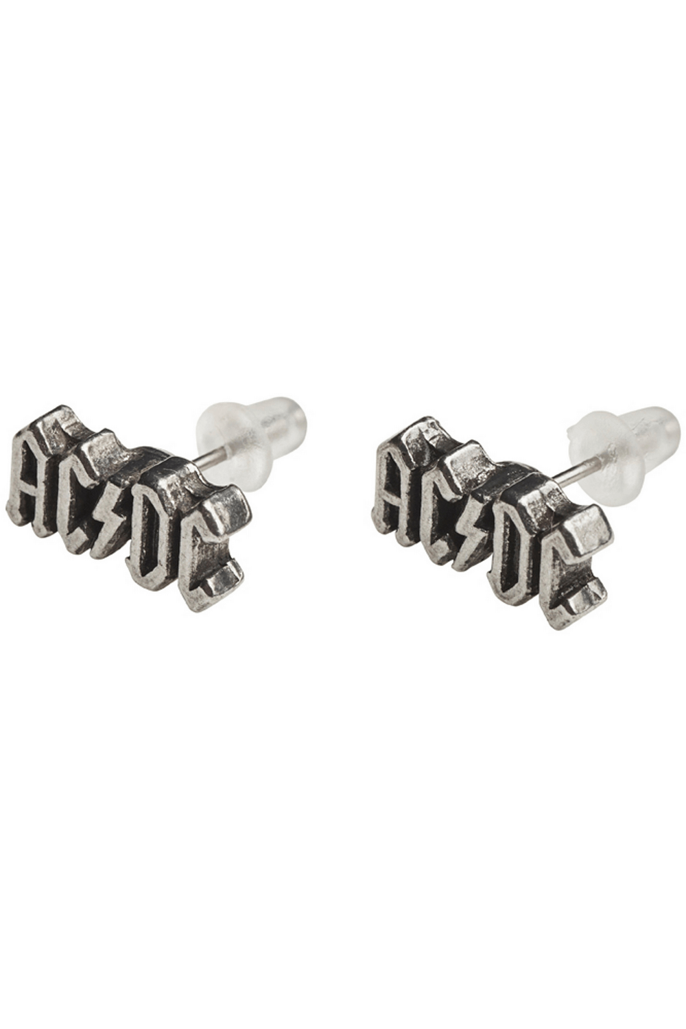 AC/DC Let There Be Rock Lightning Bolt Stud Earrings