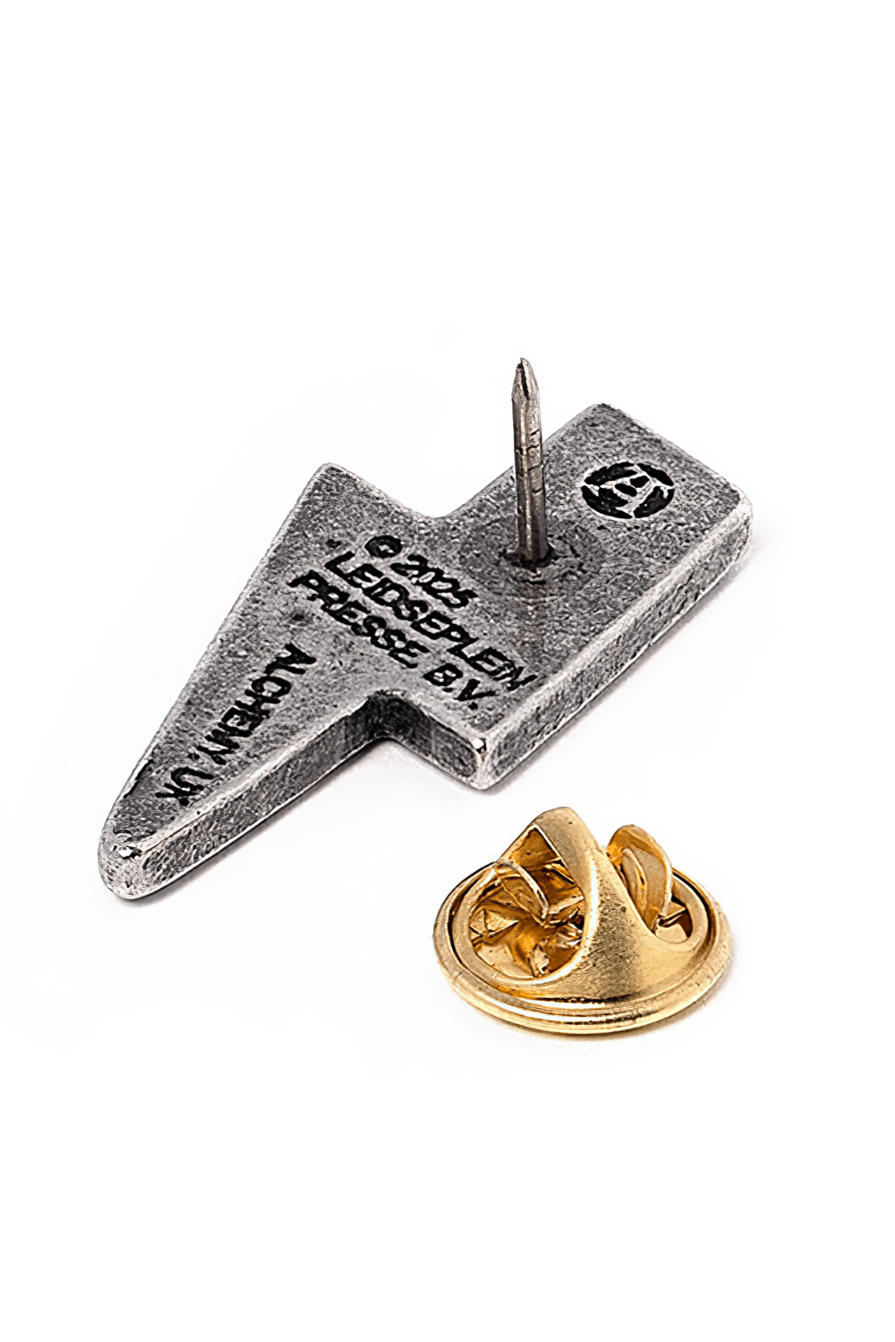 AC/DC PWR/UP Lightning Bolt Rock Metal Pin Badge