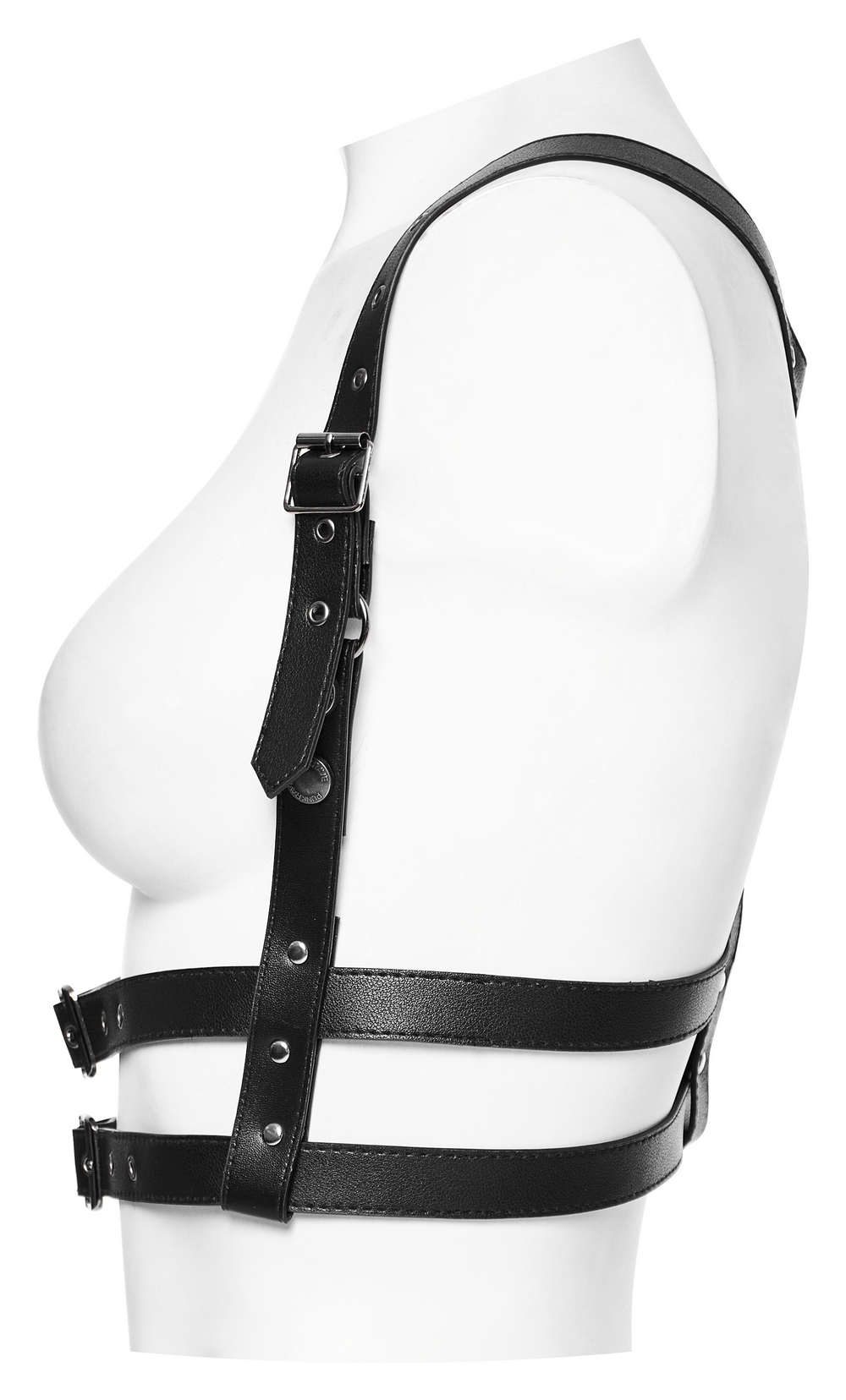 Adjustable Punk Y-Shape PU Leather Shoulder Harness