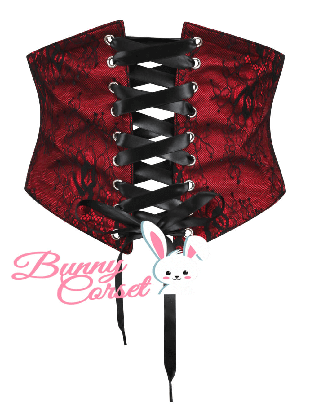 Adjustable Satin and Lace Corset Belt for Elegant Style