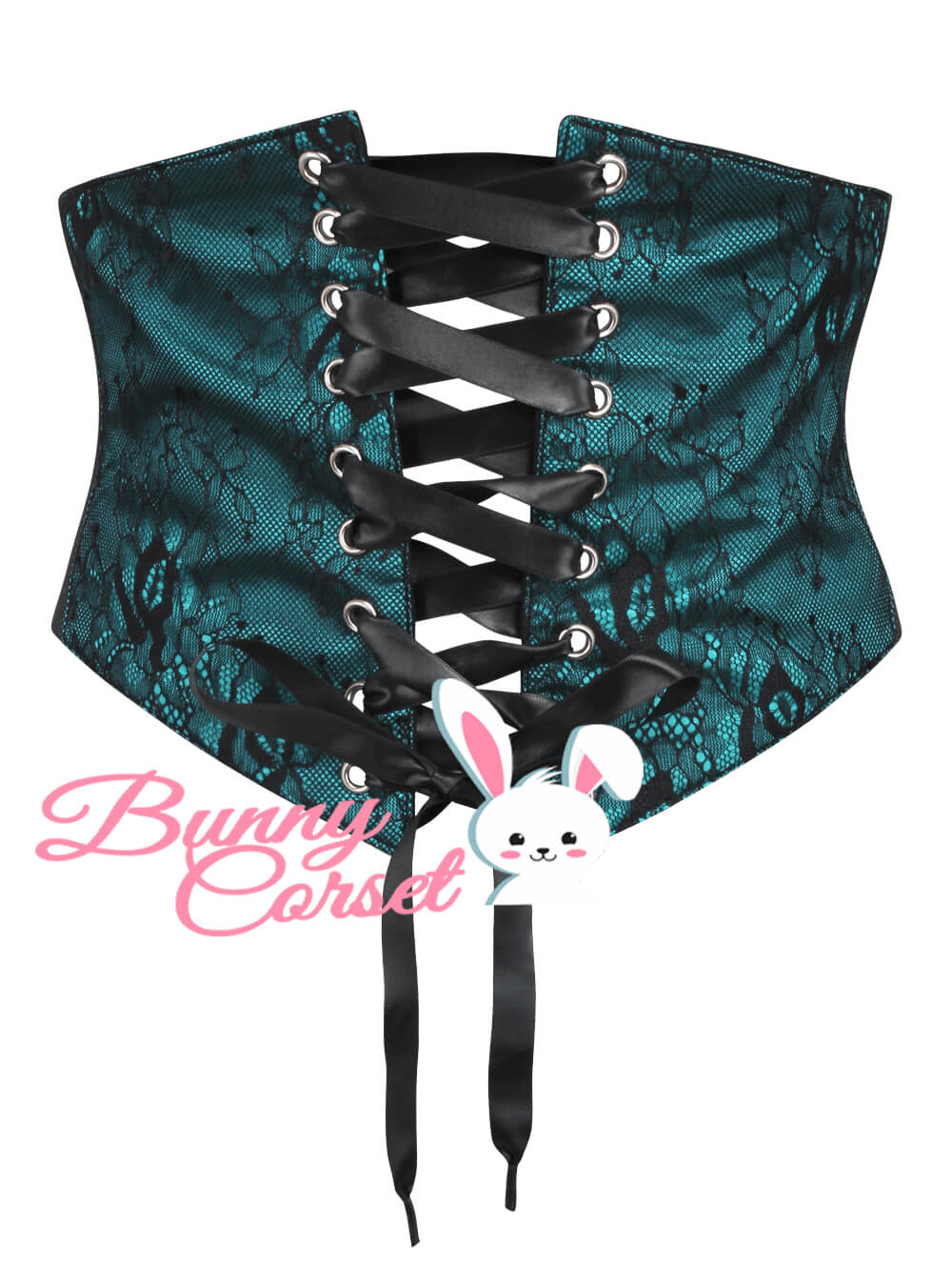 Adjustable Satin and Lace Corset Belt for Elegant Style