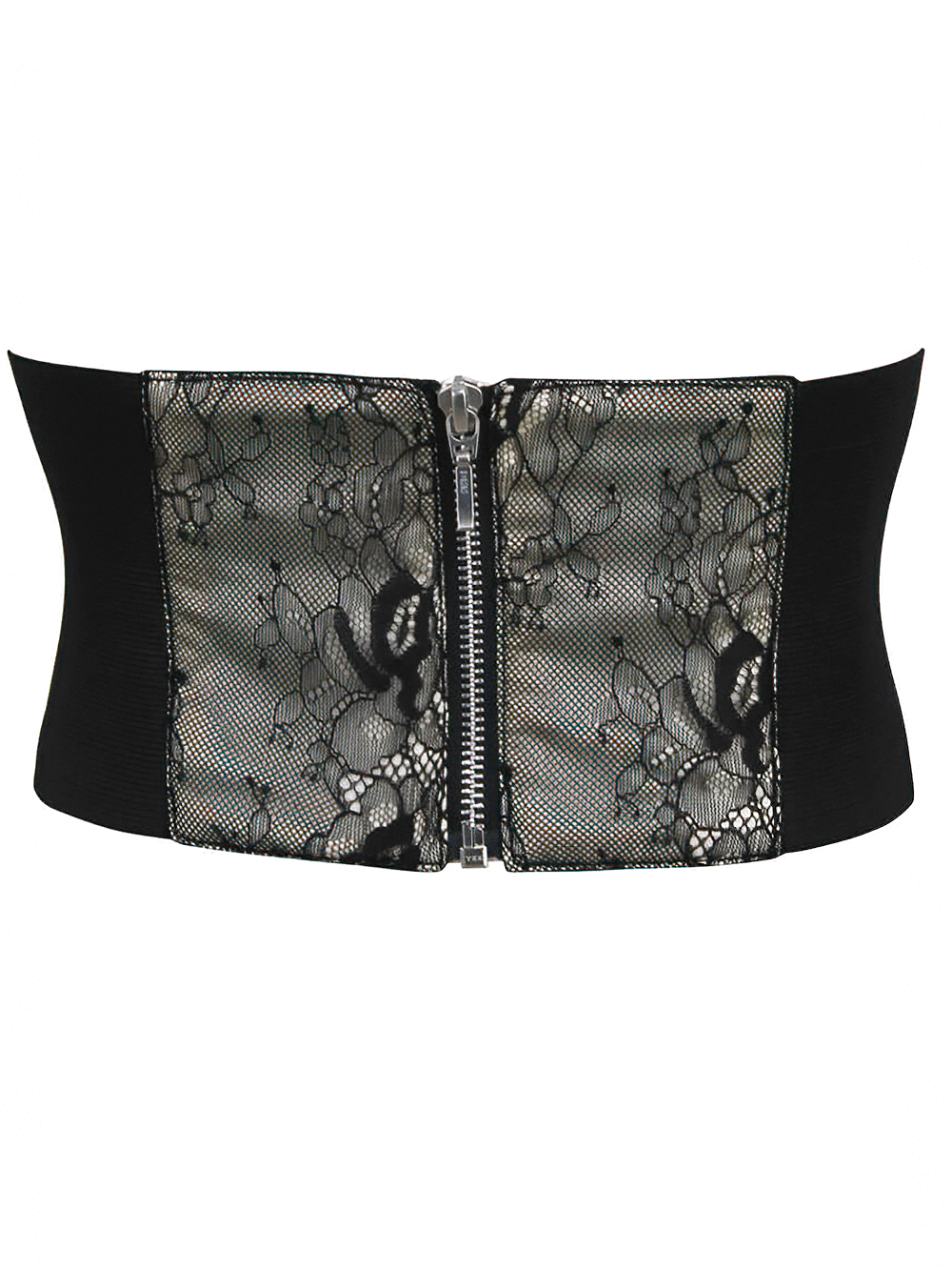 Adjustable Satin and Lace Corset Belt for Elegant Style