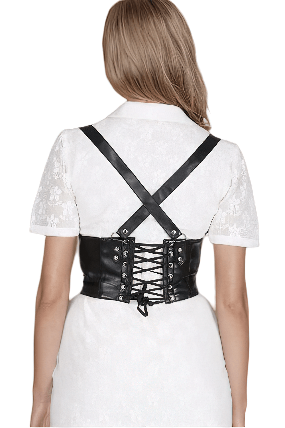 Adjustable Waist Cincher Corset Belt with Buckle Straps