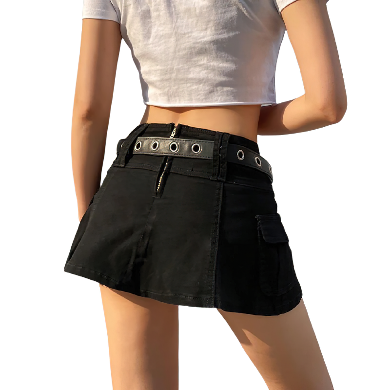 Aesthetic Women's High Waist Mini Skirt / Gothic Summer Casual Skirts