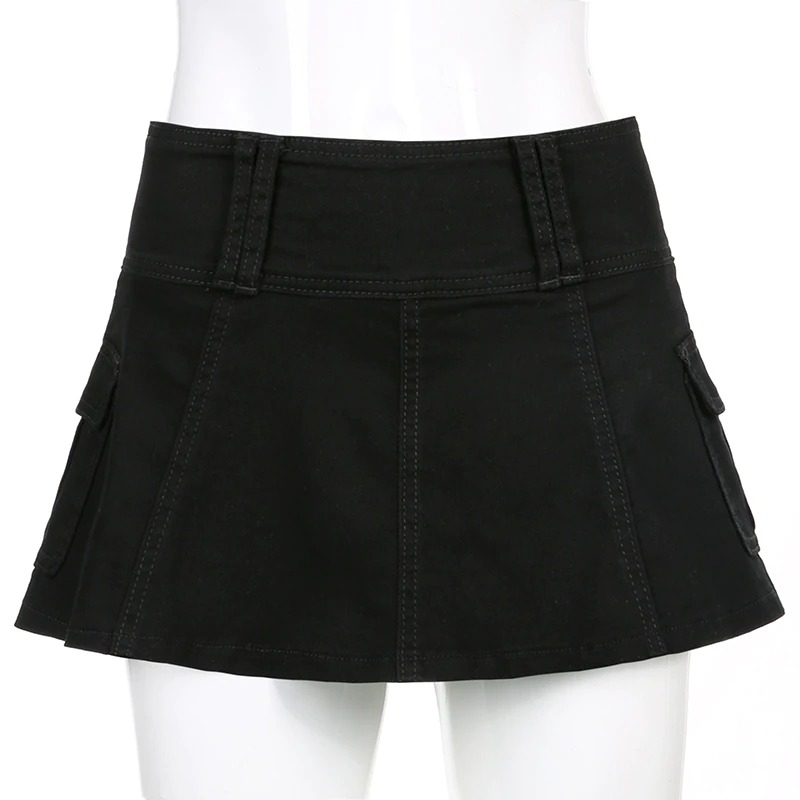 Aesthetic Women's High Waist Mini Skirt / Gothic Summer Casual Skirts