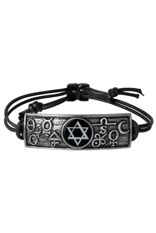 Alchemist's Magic Tablet Bracelet with Solomon's Seal