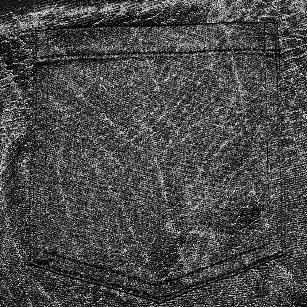 Alternative Black Shirt with Splicing Design for Men