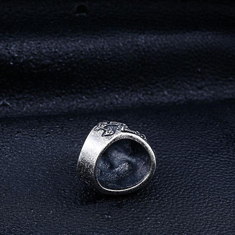 Alternative Fashion Big Tripple Skull Ring / Rock Style Stainless Steel Biker Jewelry