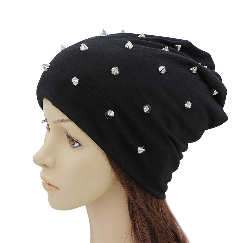 Rock & Metal Style Alternative Fashion Hat with Studs / Men & Women Winter & Autumn Adult hats