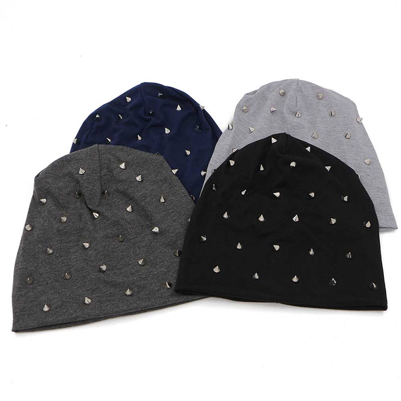 Rock & Metal Style Alternative Fashion Hat with Studs / Men & Women Winter & Autumn Adult hats