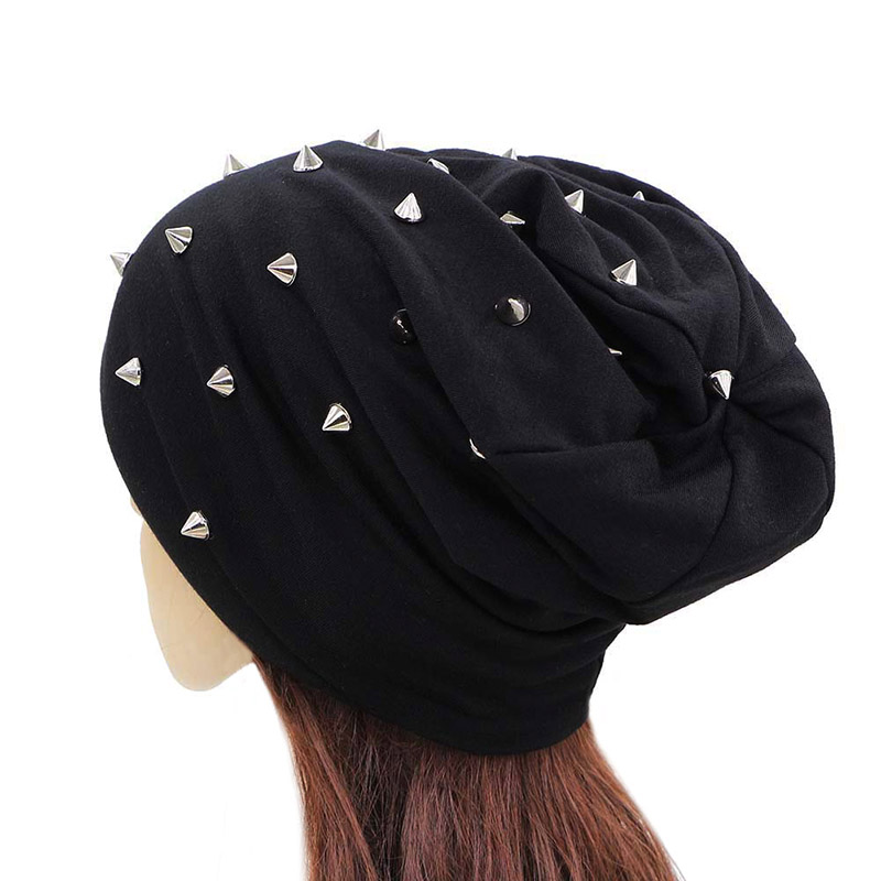 Rock & Metal Style Alternative Fashion Hat with Studs / Men & Women Winter & Autumn Adult hats