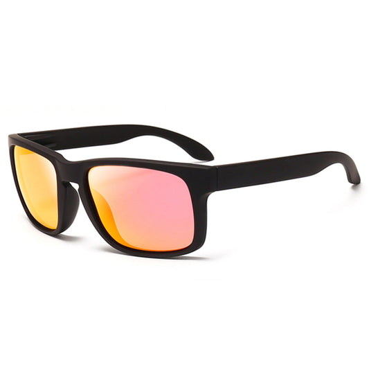 Alternative Fashion Square Polarized Plastic Sunglasses / Vintage Stylish Black Sport Shades