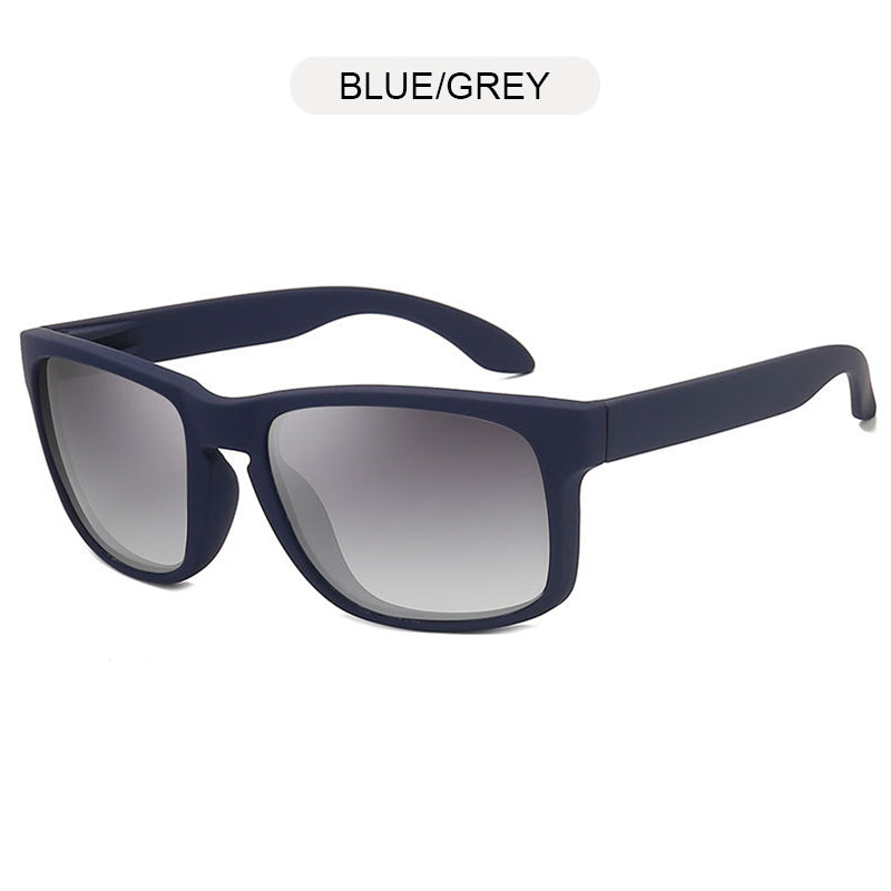 Alternative Fashion Square Polarized Plastic Sunglasses / Vintage Stylish Black Sport Shades