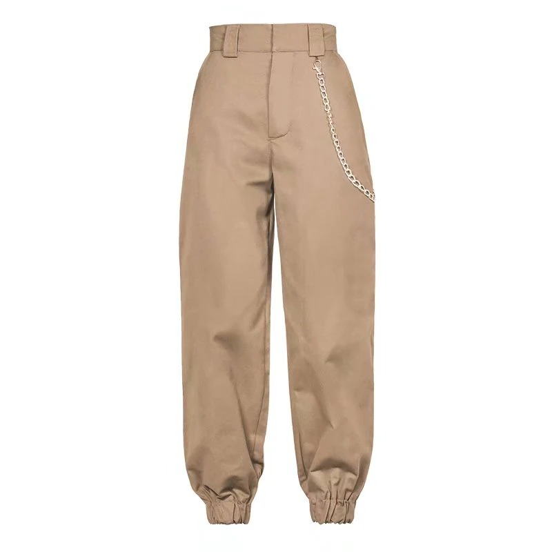 Alternative Fashion Women's Cargo High-Waist Pants / Loose Joggers Trousers for Ladies