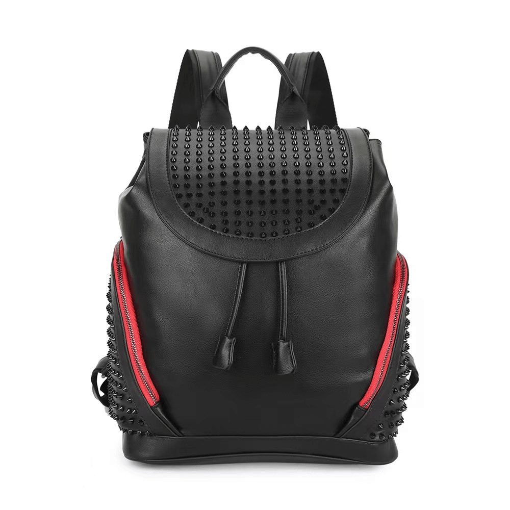 Alternative Style Big Capacity Backpack with Spikes for Men or Women